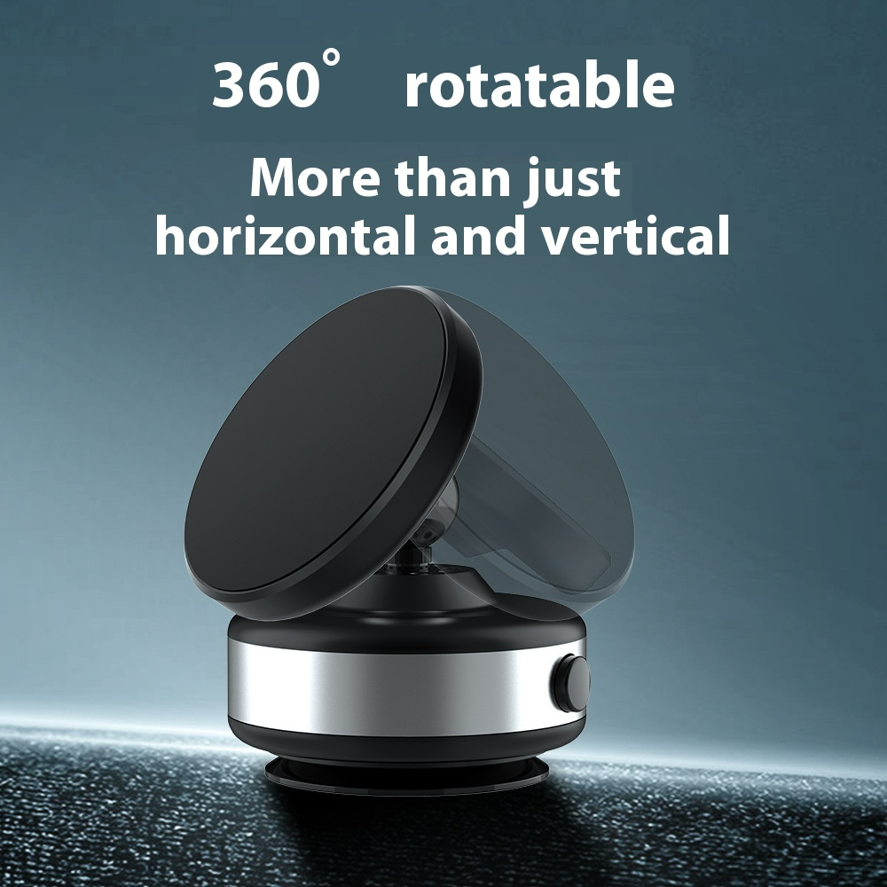 Vacuum-Seal Car Phone Stand